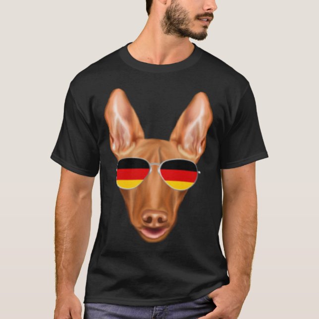 Camiseta German Flag Pharaoh Hound Dog Germany Pocket (Anverso)