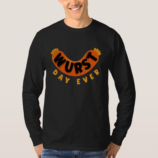 Camiseta German Germany German Flag Wurst Day Ever Pun 1 (Anverso)