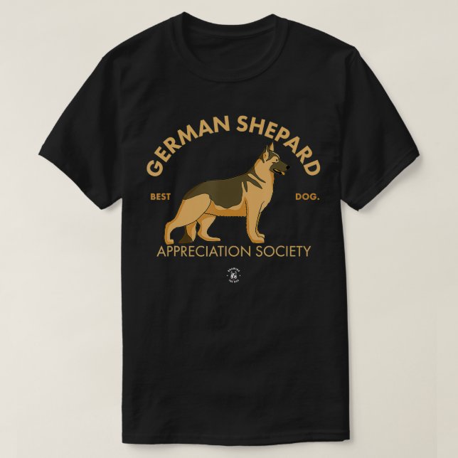 Camiseta German Shepard Appreciation Society  Alsatian danc (Diseño del anverso)