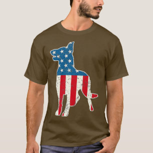 Camiseta German Shepherd 4th of July Dog Lover Gift Men Ame