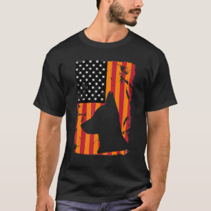 Camiseta German Shepherd American Flag German Flag