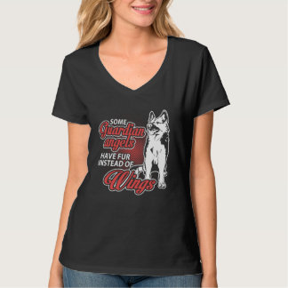 Camiseta German Shepherd Angel Have Fur Instead Wings