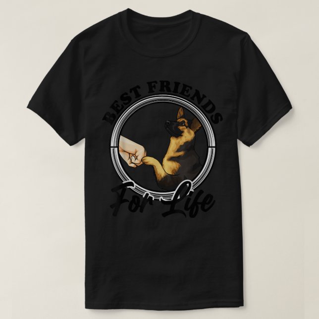Camiseta German Shepherd Best Friends Funny German Shepherd (Diseño del anverso)