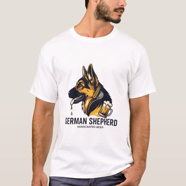 Camiseta German Shepherd & Craft Beer Logo (Anverso)