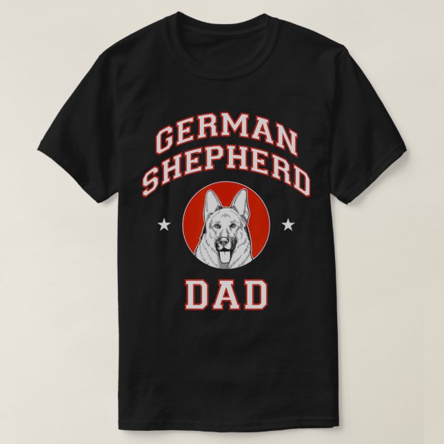 Camiseta German Shepherd Dad (Diseño del anverso)