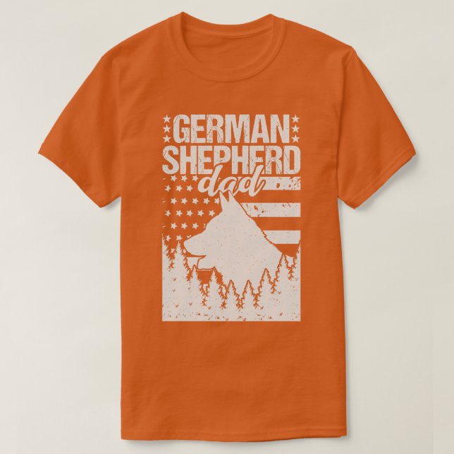 Camiseta German Shepherd Dad (Diseño del anverso)