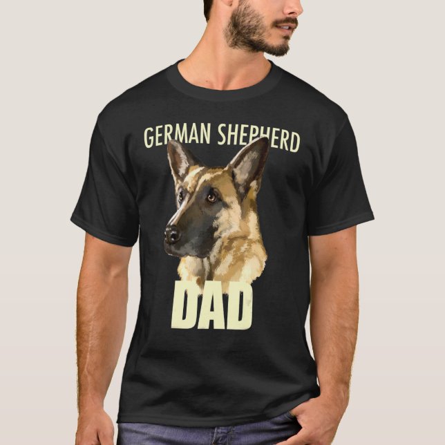 Camiseta German Shepherd Dad Dog Tee (Anverso)