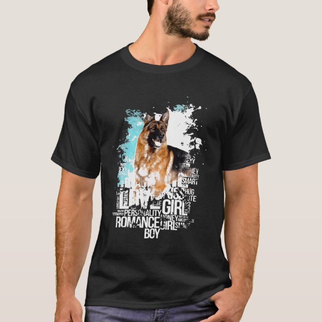 Camiseta German Shepherd Dog Cool (Anverso)