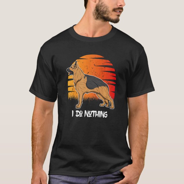 Camiseta German Shepherd Dog Gsd Sunset 15 (Anverso)