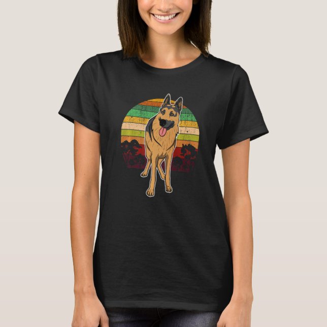 Camiseta German Shepherd Dog Gsd Sunset  8 (Anverso)