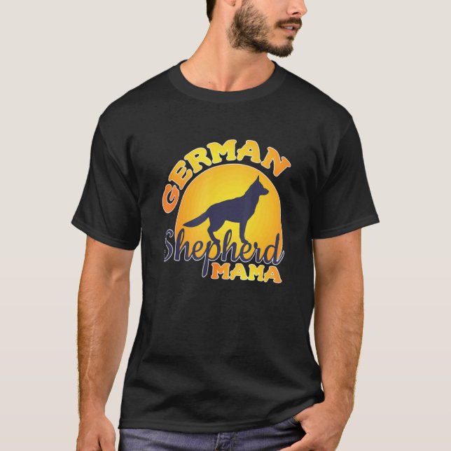 Camiseta German Shepherd Dog Mama Pet Shephard Dog Mom (Anverso)