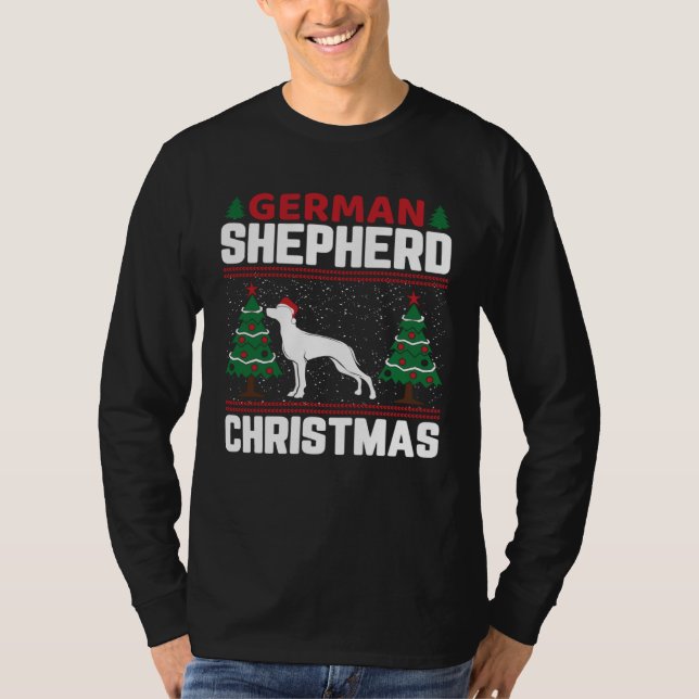 Camiseta German Shepherd German Shepherd Christmas (Anverso)