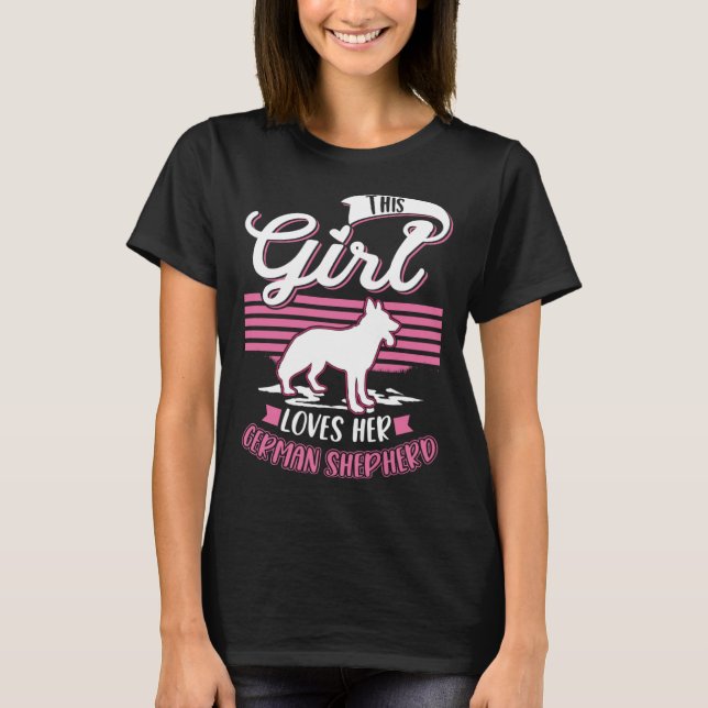 Camiseta German Shepherd Girl German Shepherd  1 (Anverso)