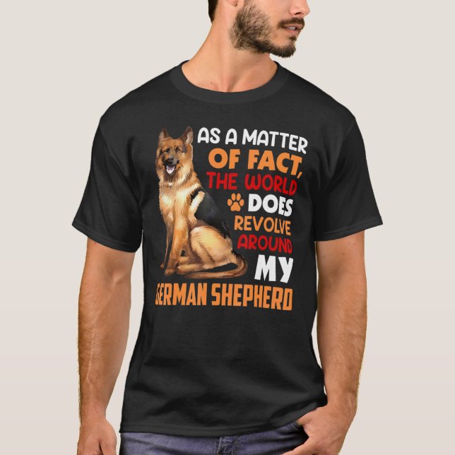 Camiseta German Shepherd Is My World German Shepard Shepher (Anverso)