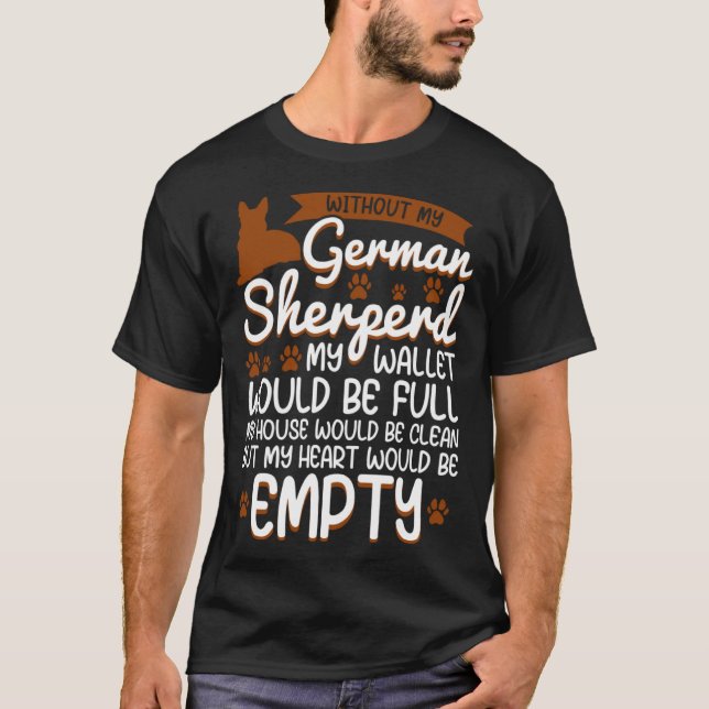 Camiseta German Shepherd   love dog quote (Anverso)