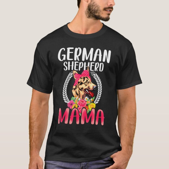 Camiseta German Shepherd Mama German Shepherd Mom (Anverso)