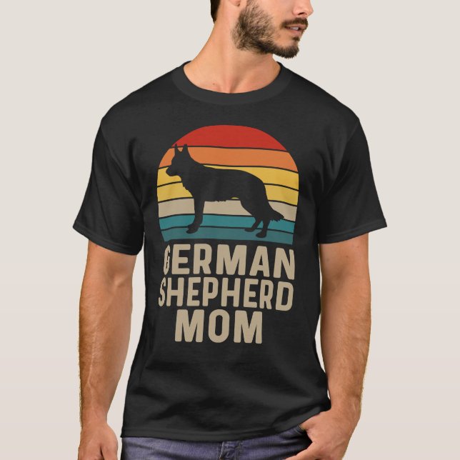 Camiseta German Shepherd Mom German Shepherd Dog Breed Love (Anverso)