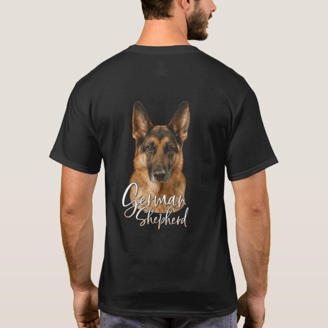 Camiseta German Shepherd Sharp Dog Dogs Tee Shirt Gifts (Reverso)
