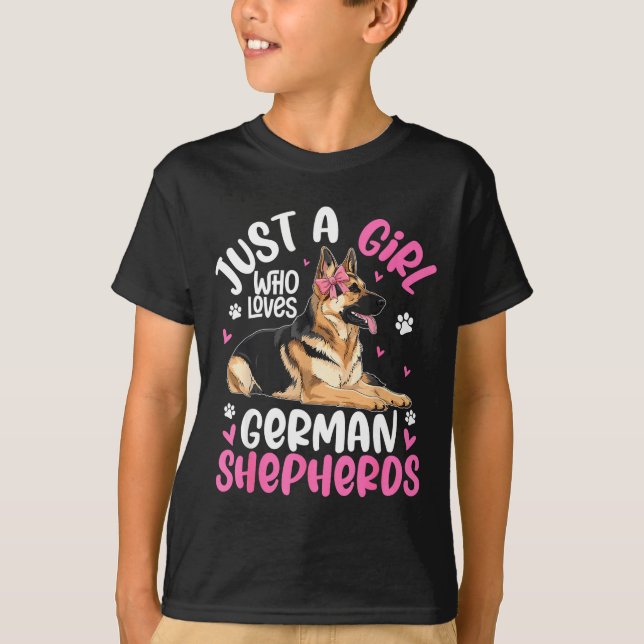 Camiseta German Shepherd Shirt For Girls Women German Sheph (Anverso)