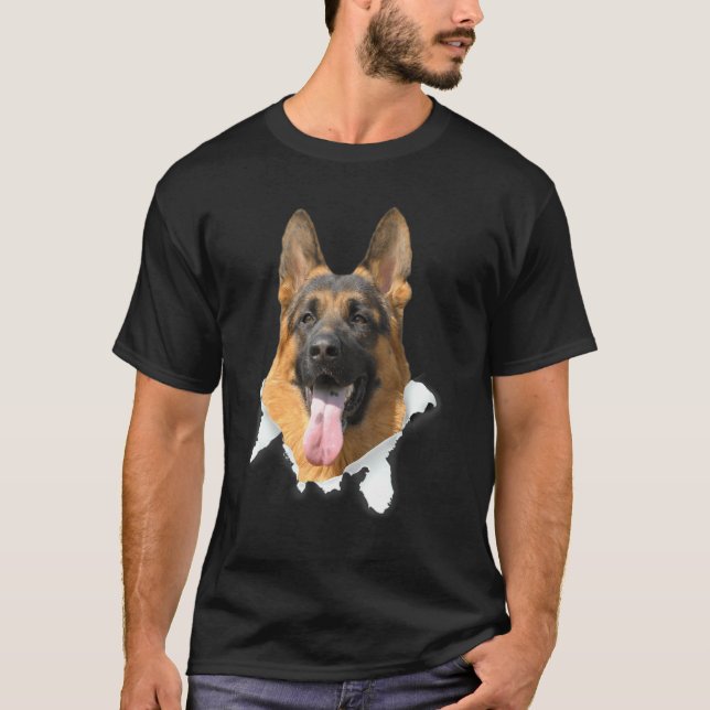 Camiseta German Shepherd Torn Cloth  For Dog (Anverso)