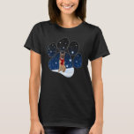 Camiseta German Shepherd Winter Snow Paw Dogs Christmas<br><div class="desc">German Shepherd Winter Snow Paw Dogs Christmas.</div>