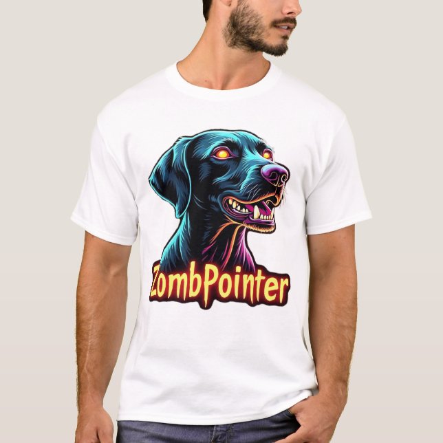 Camiseta German Shorthaired Pointer GSP Zombie Dog Hallowee (Anverso)