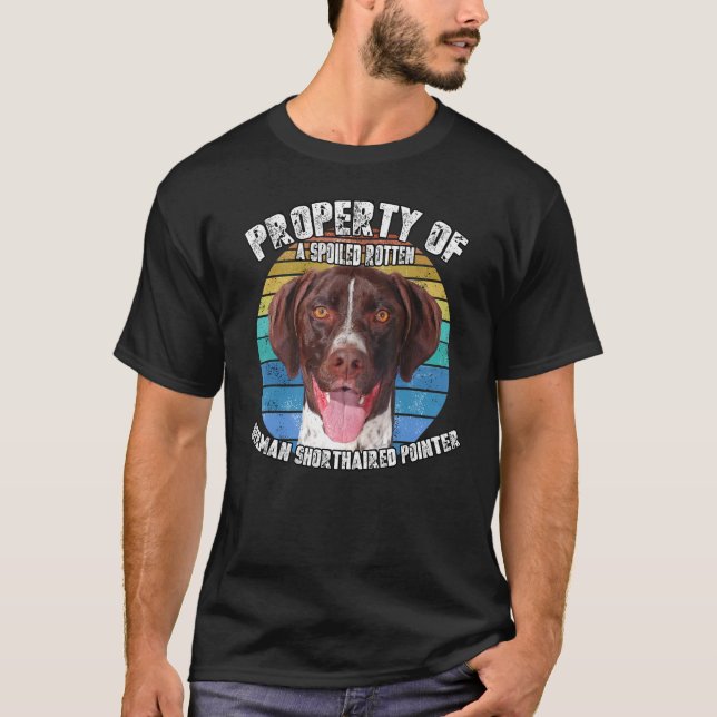 Camiseta German Shorthaired Pointer Property Of Retro (Anverso)