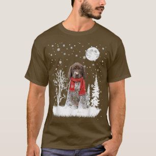 Camiseta German Shorthaired Pointer Under Moonlight Snow Ch