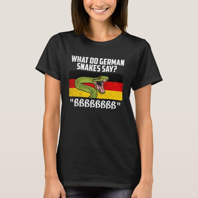 Camiseta German snakes German snake saying snake owner (Anverso)