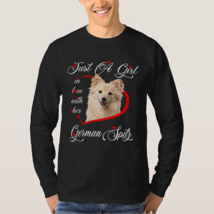 Camiseta German Spitz Solo Una Chica Enamorada De Sus Perro