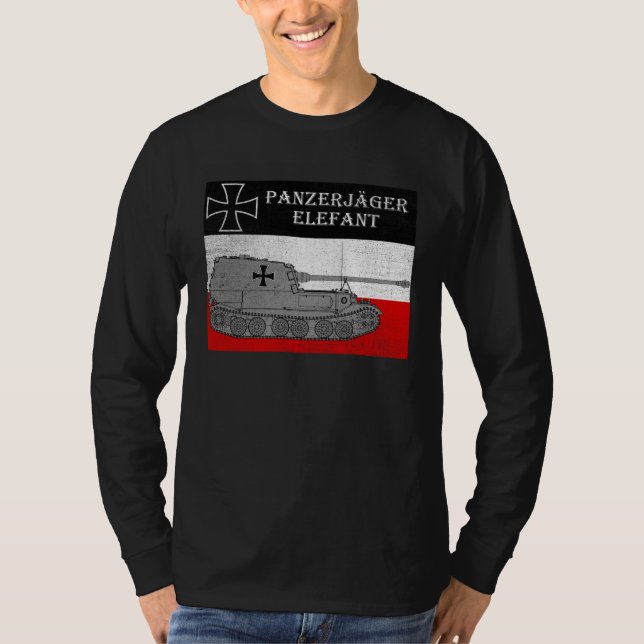 Camiseta German Tank Destroyer Elefant Panzerjäger Infantry (Anverso)