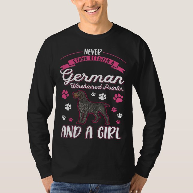 Camiseta German Wirehaired Pointer Girl (Anverso)