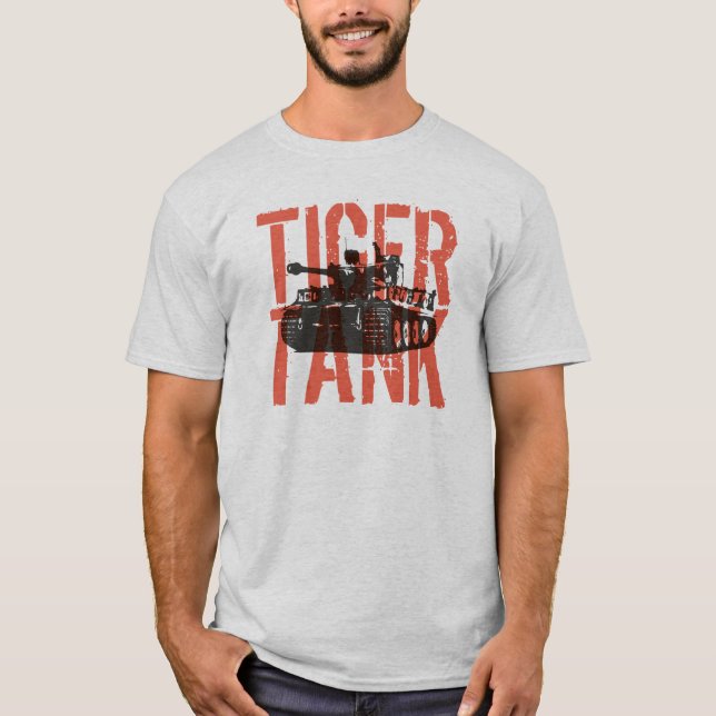 Camiseta German WW2 Panzer Tiger Tank (Anverso)