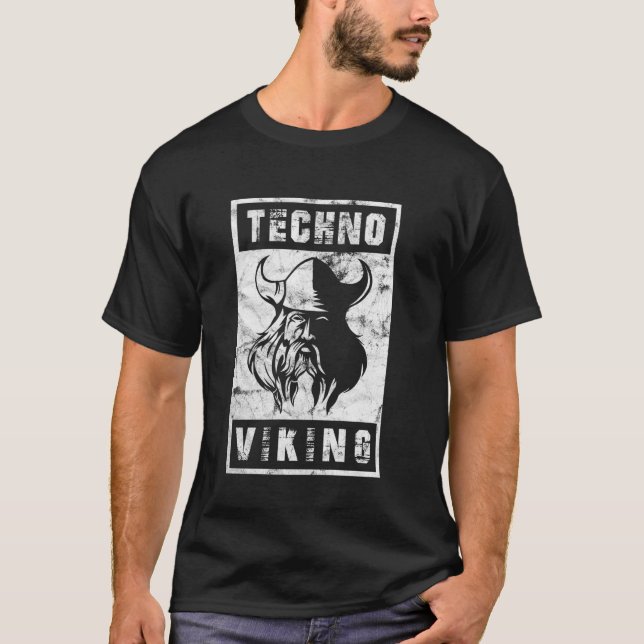 Camiseta Germanic Techno Viking Northmen Guay Techno Alemán (Anverso)