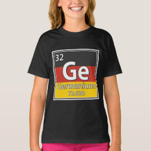 Camiseta Germanium - Bandera alemana Ciencia alemana