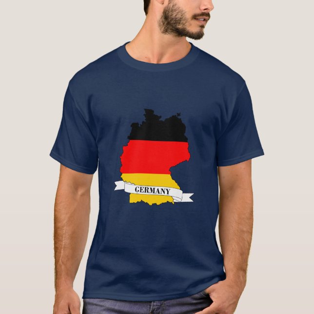 Camiseta germany flag map (Anverso)