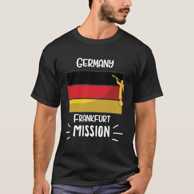 Camiseta Germany Frankfurt Mormon LDS Mission Missionary (Anverso)
