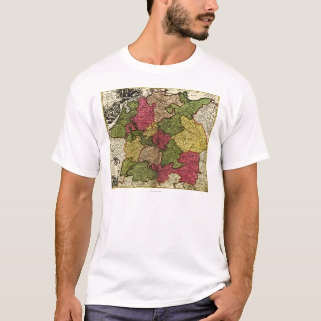 Camiseta GermanyPanoramic MapGermany (Anverso)