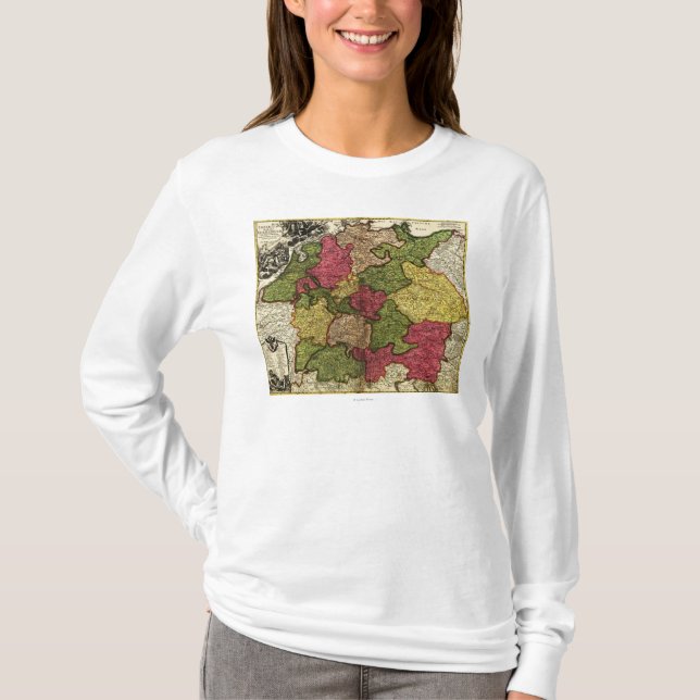 Camiseta GermanyPanoramic MapGermany (Anverso)