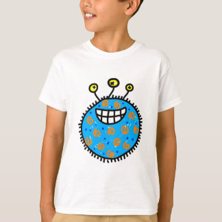 Camiseta Germen azul del dibujo animado