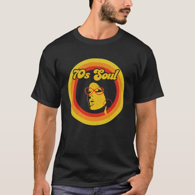Camiseta Gerne Soul Music de los años 70 (Anverso)