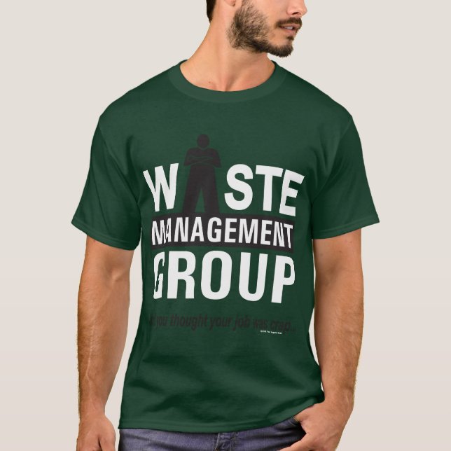 Camiseta Gestión de desechos en verde (Anverso)