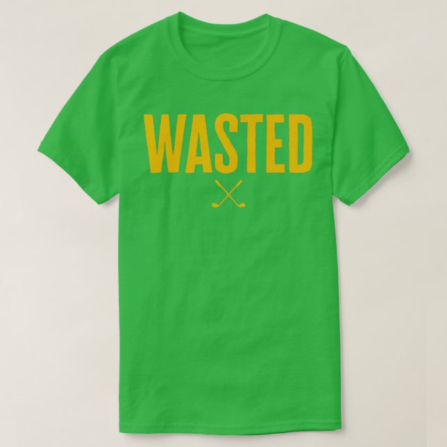 Camiseta Gestión de residuos Golf desperdiciado (Diseño del anverso)