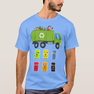 Camiseta Gestión de residuos Reciclaje Bins de basura Truc