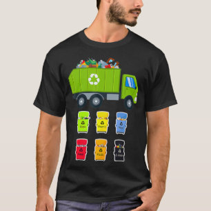 Camiseta Gestión de residuos Reciclaje Bins de basura Truc
