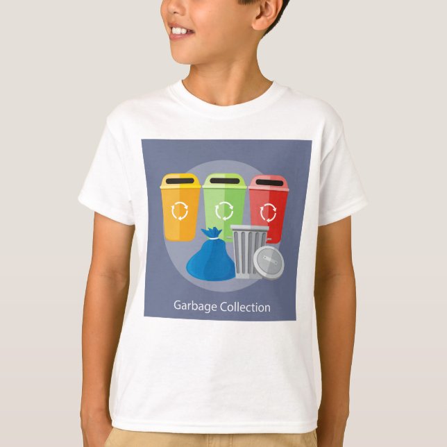 Camiseta Gestión de Residuos Recolección de Basura Reciclaj (Anverso)