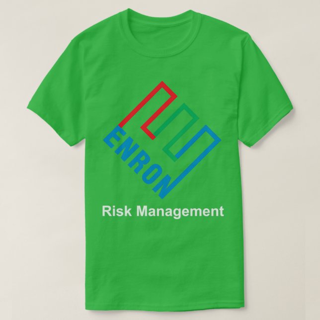 Camiseta Gestión de riesgos de Enron (Diseño del anverso)
