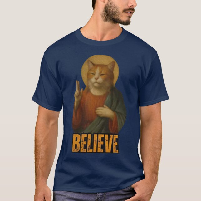 Camiseta Gesto de gato y paz (Anverso)