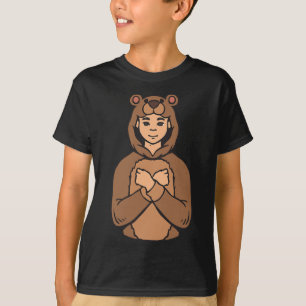 Camiseta Gesto De La Mano De La Mano De Los Animales Awares