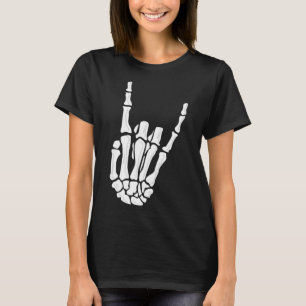 Camiseta Gesto de mano de esqueleto - Mano de esqueleto de 